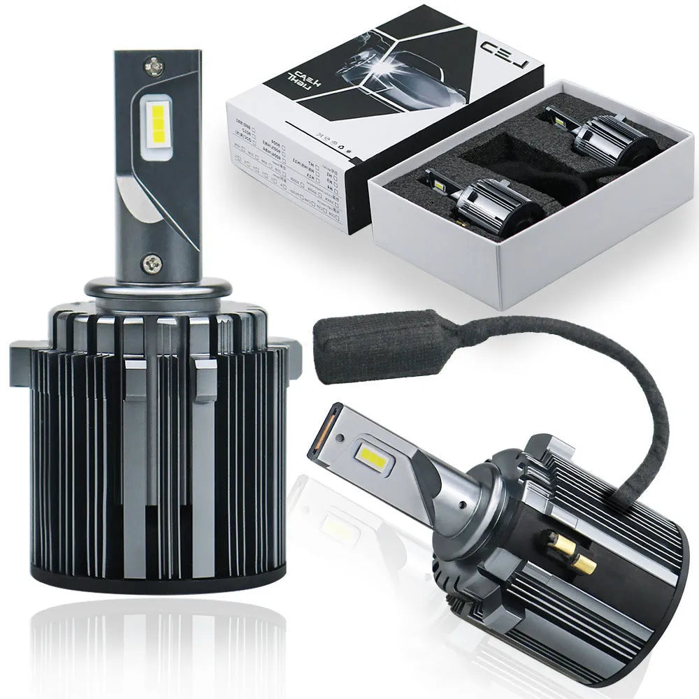 Golf 7 LED low beam headlight bulb replacement with aviation aluminium housing