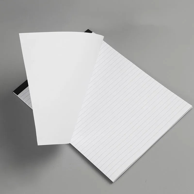 A4 and A5 size notebooks with grid paper and tearable sheets.