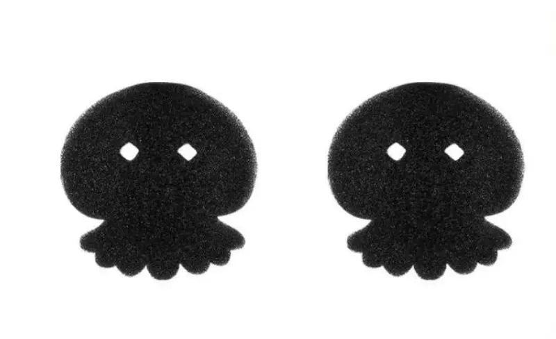 Black bear shaped sponge cleaning ball for pet hair removal from fabrics