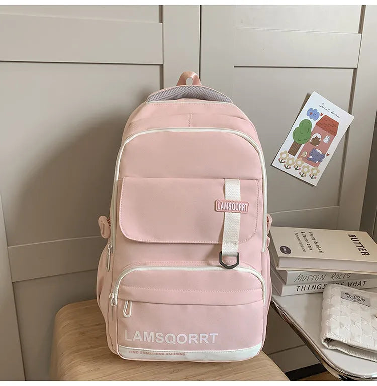 Waterproof nylon high school backpack in multiple colours with under 20L capacity