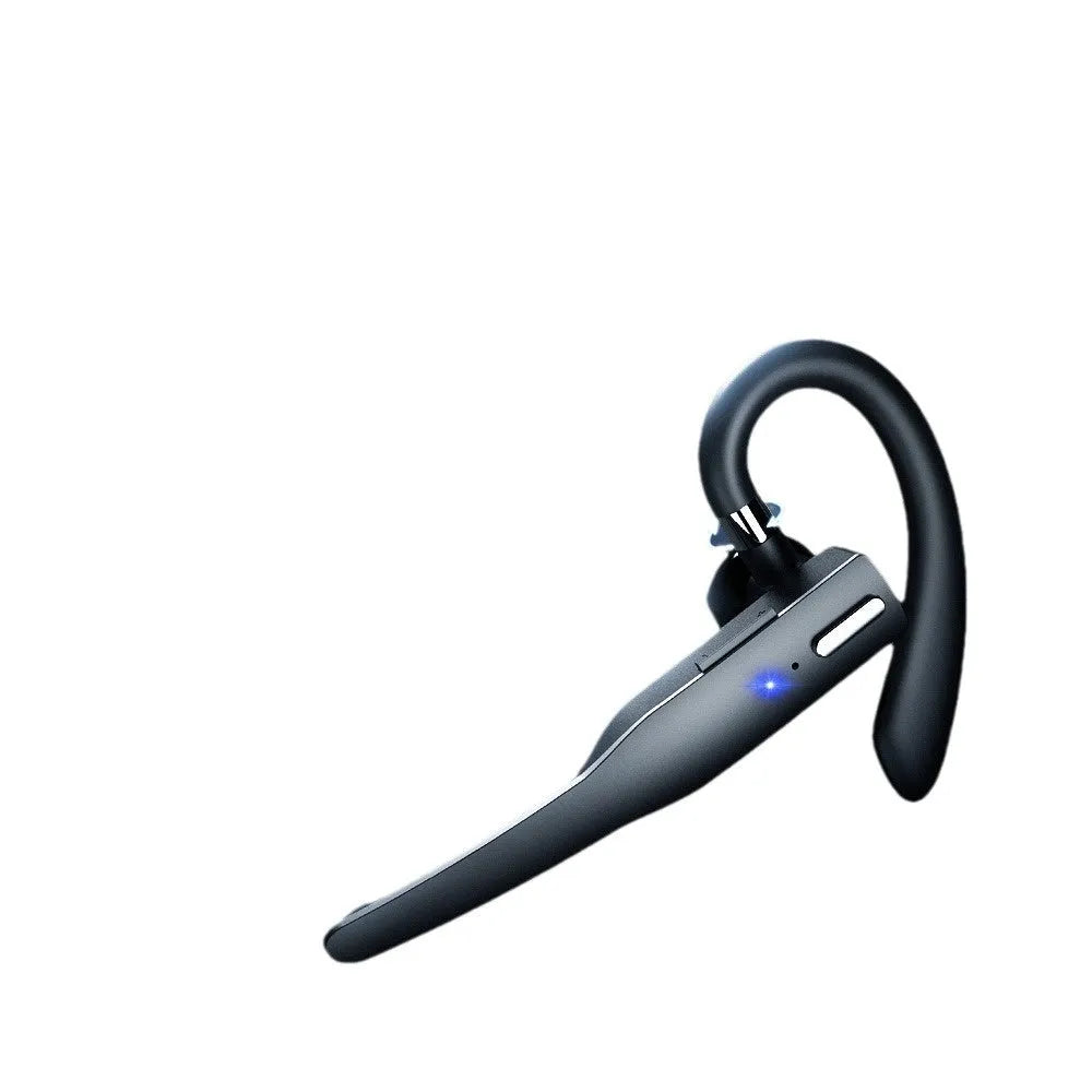 Ear-mounted single-ear Bluetooth headset with call noise reduction, 15-metre range and 8-hour battery life