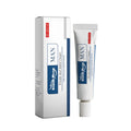 20g tube of Man Private Wart Relief Cream for genital warts with salicylic acid, mint, and aloe.
