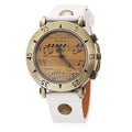Men's music symbol watch with digital notes design on dial in multiple colour options
