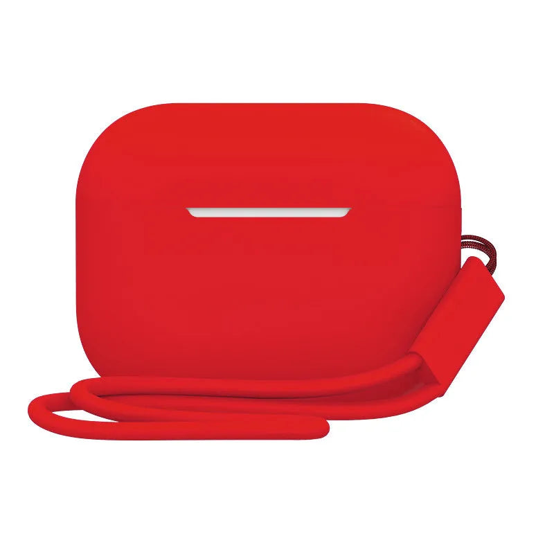 AirPods Pro 2 silicone protective case with attached lanyard in various solid colour options