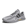 Men's sand coloured pigskin hiking boots with platform sole and lace-up front