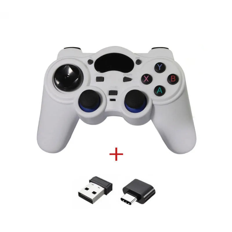 2.4GHz wireless gamepad for smart TV and multi-platform gaming with ergonomic design