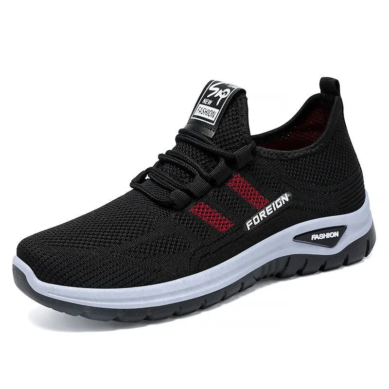 Low-top casual shoes with breathable mesh surface in four colour options