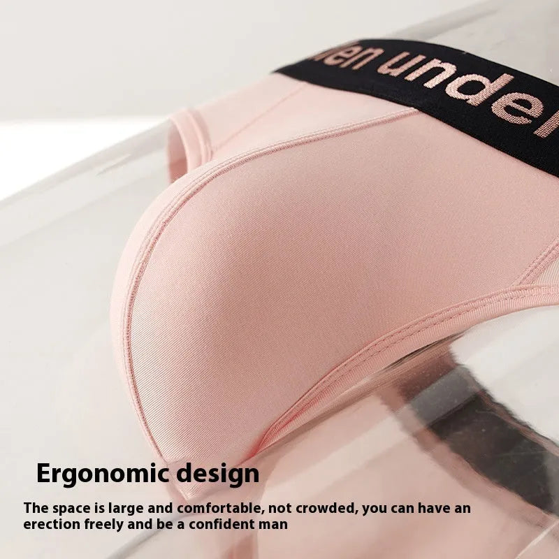 Men's modal briefs with gradient belt design in black, white or pink colours