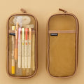 Transparent mesh stationery storage bag in square casual design with candy colours