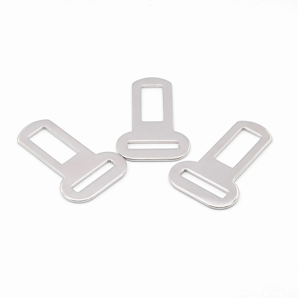 26mm silvery metal pet safety buckle for car seat belt and leash connections