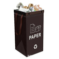 Blue reusable PP plastic 40L garbage bag handbag for waste classification, dimensions 30x50x30cm.