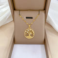 Gold-plated adjustable necklace with a mother of pearl and full rhinestone zircon cross pendant on a lip chain.