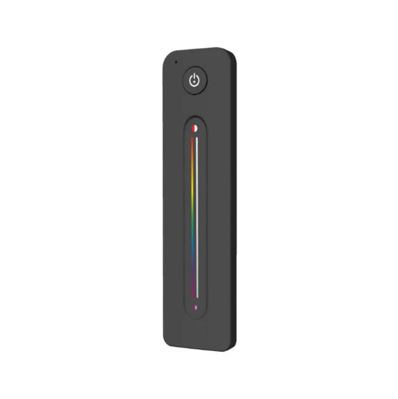 Black wireless RF LED dimmer controller with remote for RGB strip lights 12-24V 8A