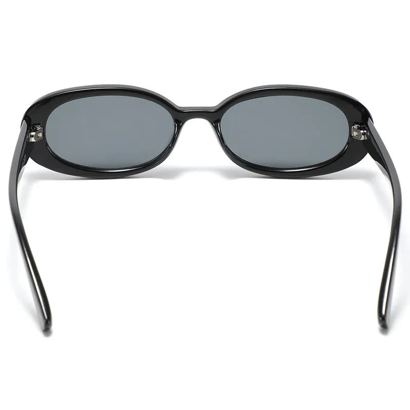 European American style small frame oval sunglasses for women with PC construction