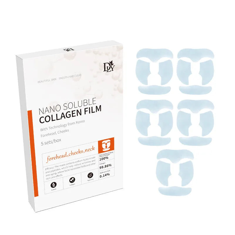 Hydrolyzed Collagen Mask Nano-instant Filling Tablets set with cheek, forehead, and neck patches 28ml