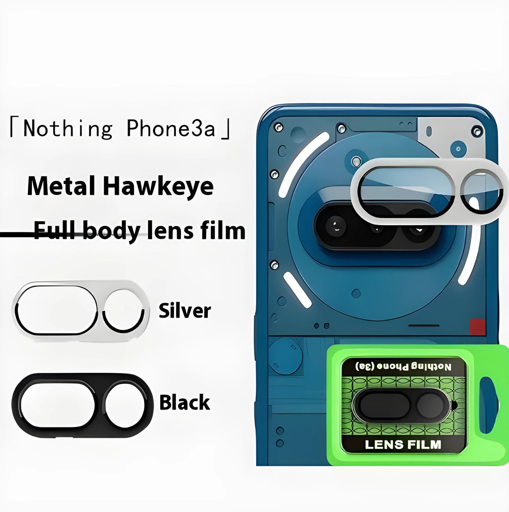 Tempered glass lens protective film for Nothing Phone 3a with anti-fingerprint HD clarity
