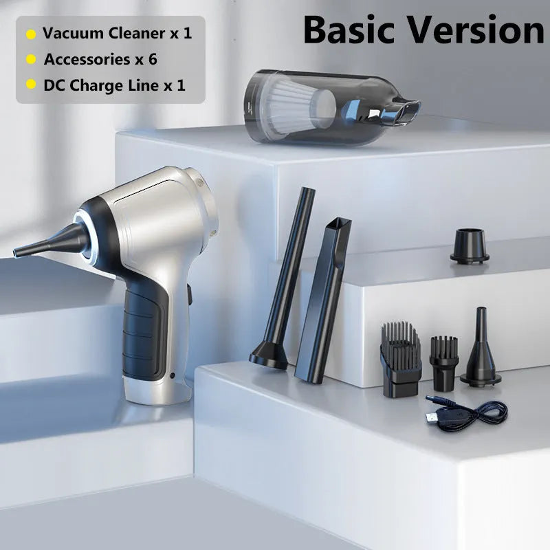 Handheld cordless vacuum cleaner with brushless motor for car and home cleaning
