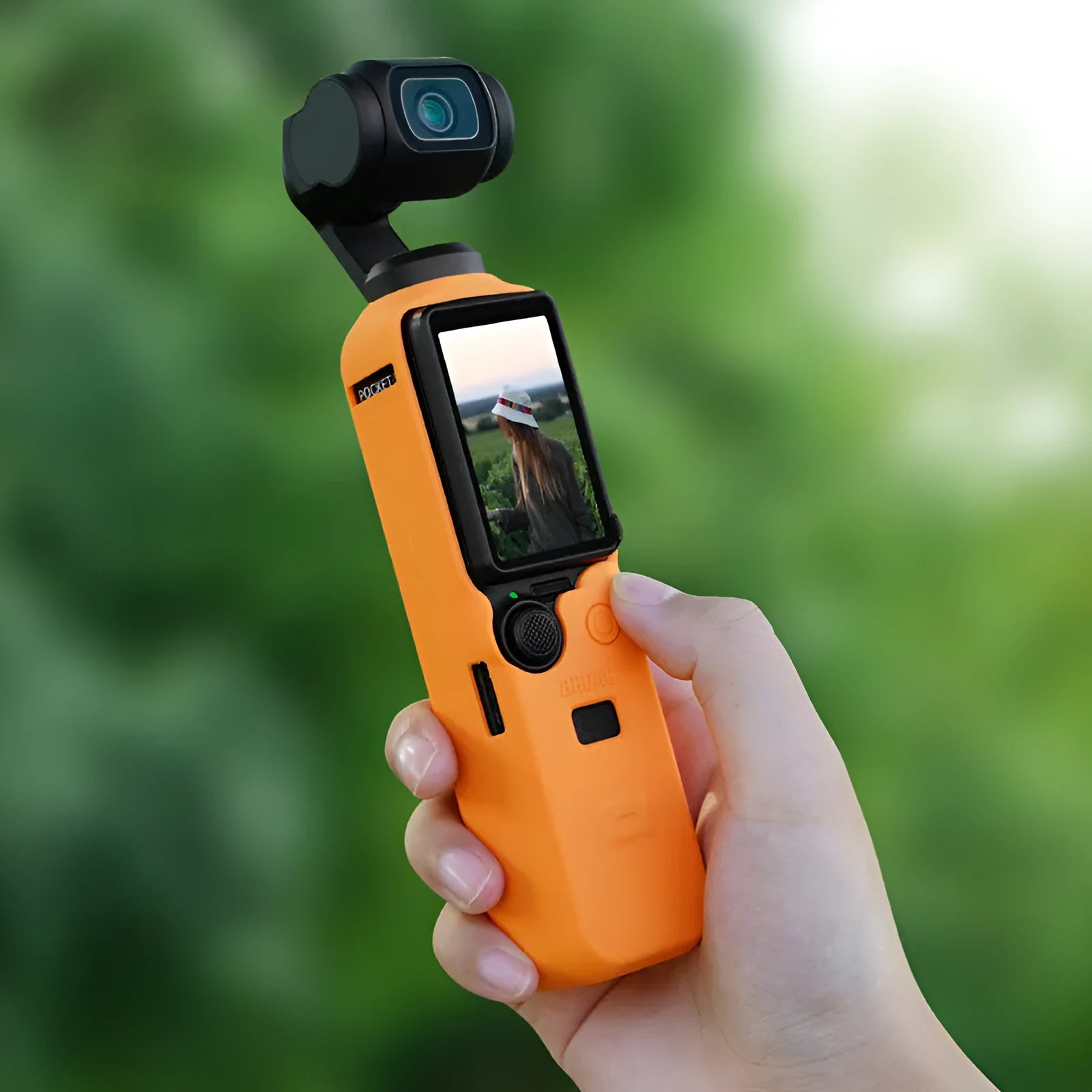 Black silicone protective sleeve for PTZ security camera showing stretchable design and non-slip texture