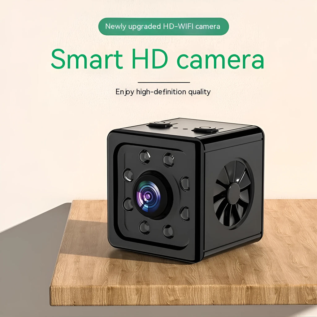 Black cubic K13 remote network sports camera with mounting bracket.