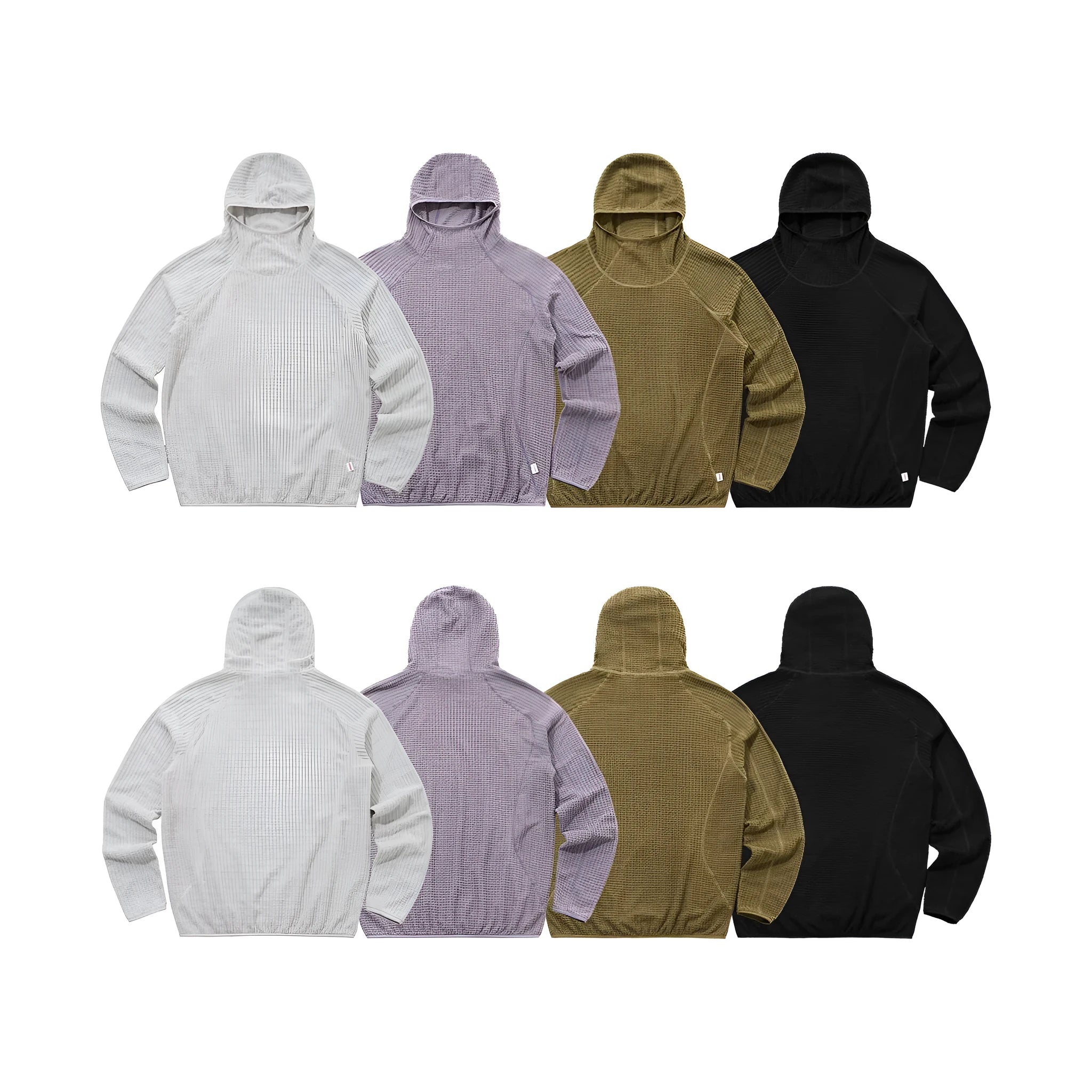 Men's loose fit polyester pullover hoodie in solid colour with raglan sleeves and patch pocket on front