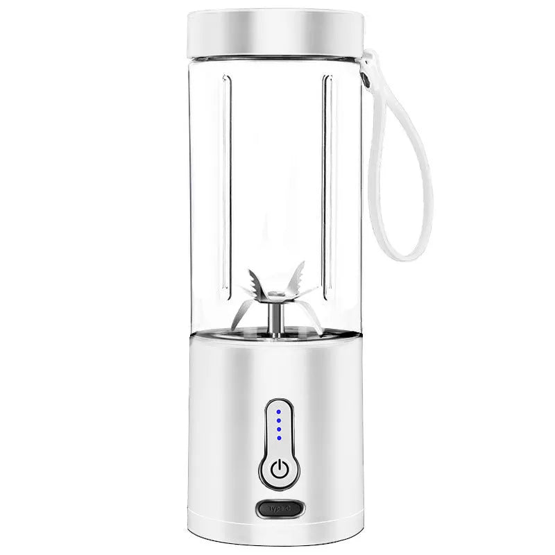 Portable rechargeable blender with 530ml cup in black, white, blue or rose red colour options