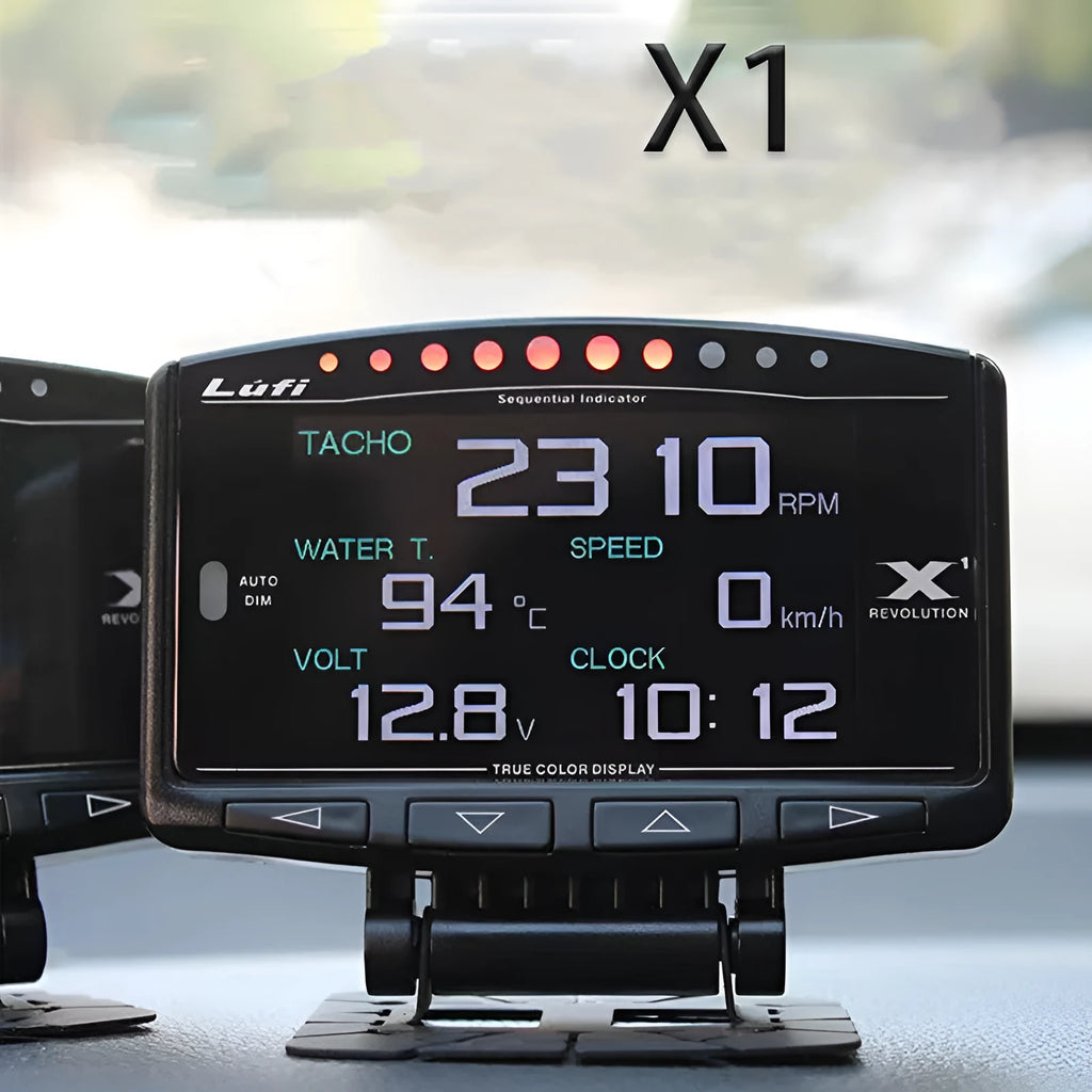 X1 Automotive Multi Function OBD Instrument English version with metal housing and LED display
