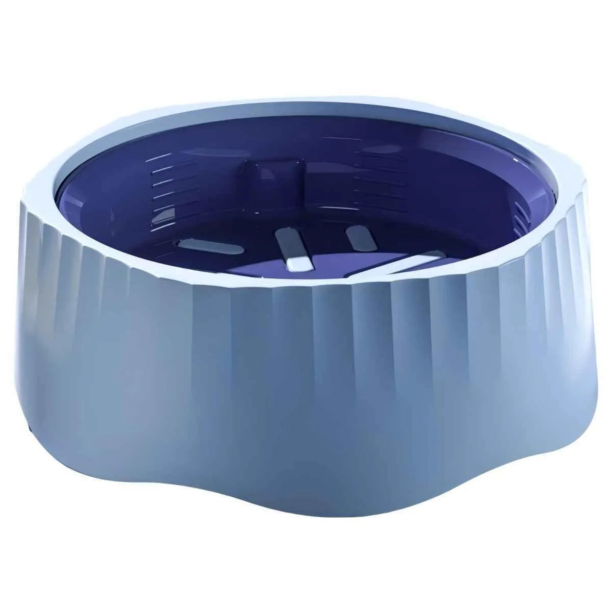 Detachable cat slow feeder bowl in PP plastic with two-piece design for controlled feeding