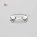 Magnetic glasses holder in black for travel storage of sunglasses on a metal surface