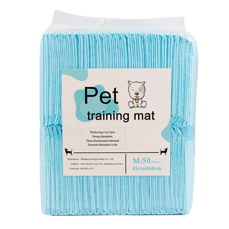 Disposable absorbent pet diaper pad in Army Green, S-Small size 33cm x 45cm, on a clean floor
