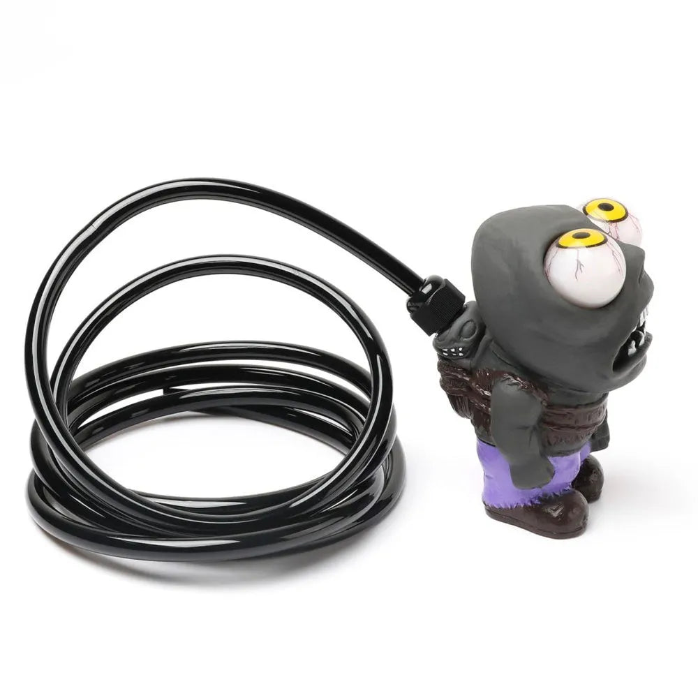 Turbo car blow-off valve sound simulator kit with zombie doll, pressure valve, and copper fittings