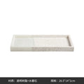 Resin terrazzo decorative storage tray 26.5x14x2cm in colour SZ23038 on a coffee table