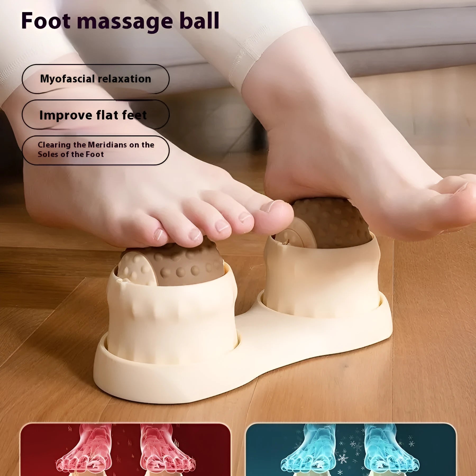 Oil fruit green and caramel mocha massage balls for cold hot compress therapy and muscle relaxation.
