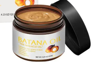 Batana Hair Mask jar with herbal fragrance for frizzy hair treatment, 120ML net content