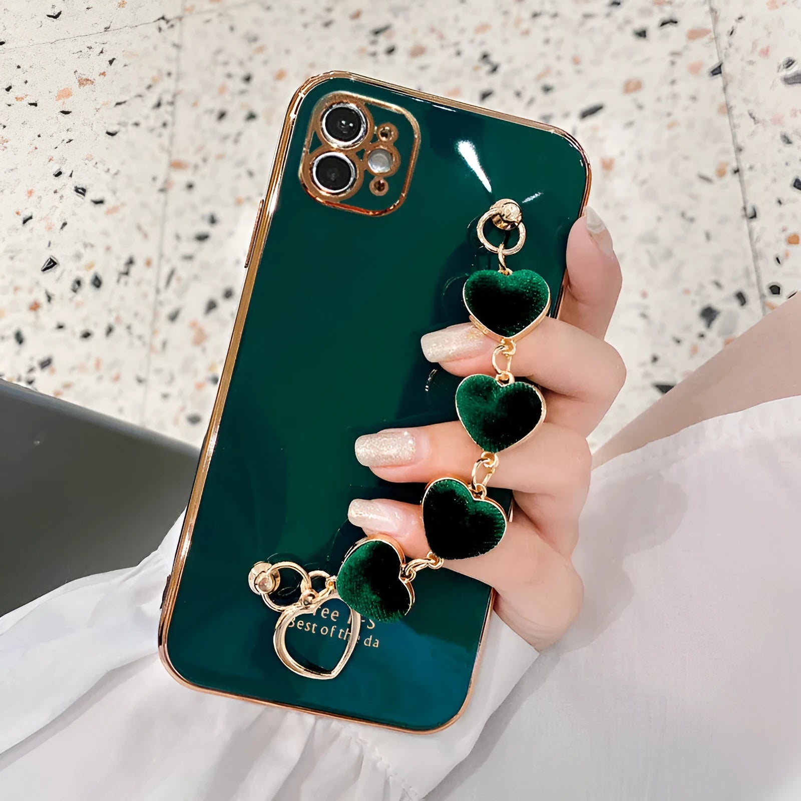 Green silicone phone case for Samsung Galaxy S22, A Series and M Series mobile phones.