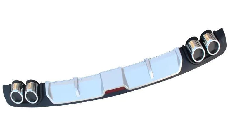 Automotive rear bumper spoiler in PP plastic available in 118cm and 129cm sizes with black colour options