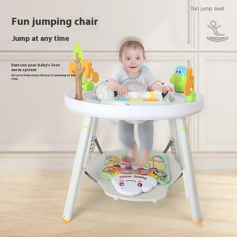 Three-in-one baby jumping chair bouncing gymnastic rack with interactive toys in Yaya duck design