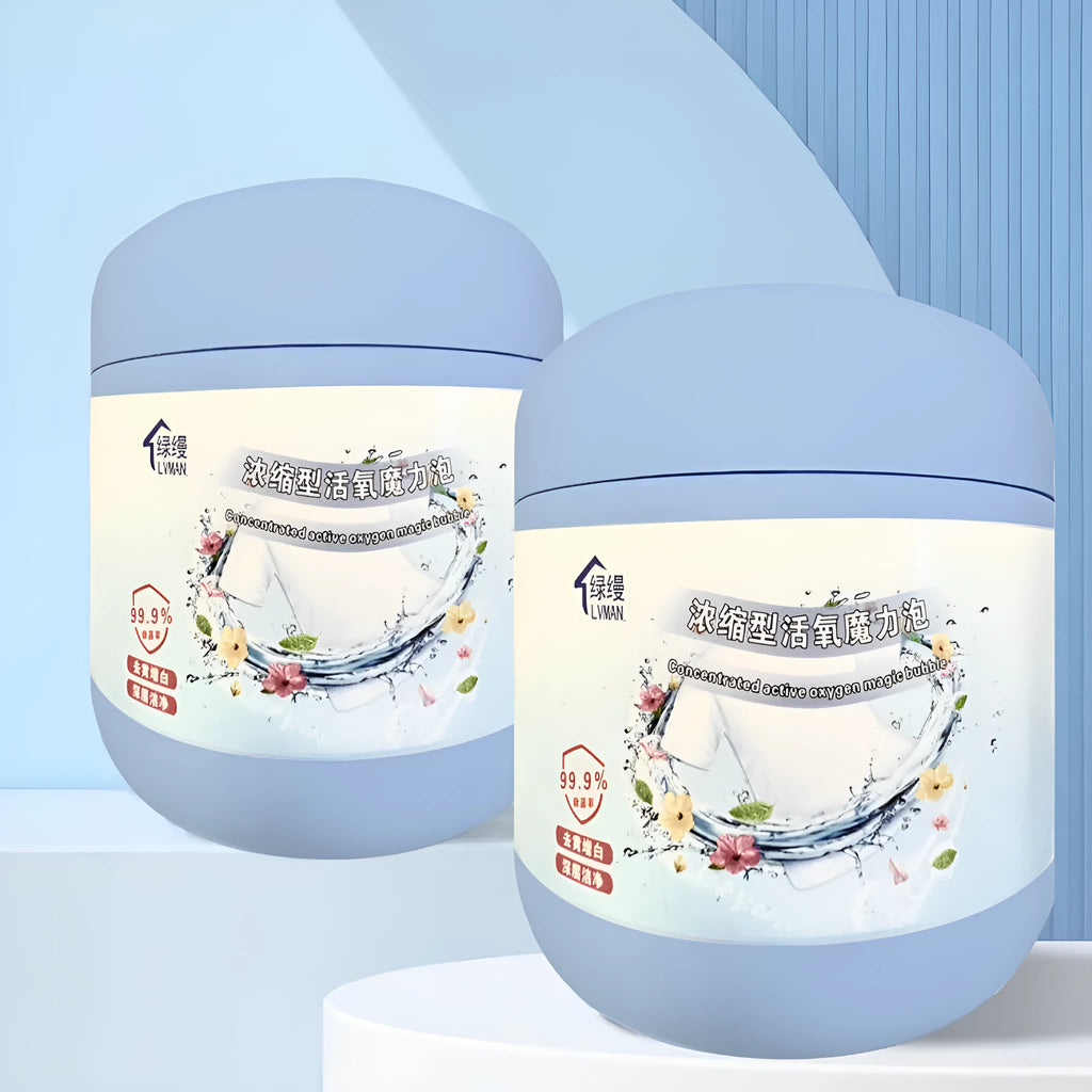 A 400g bottle of active oxygen laundry bleaching powder for stain removal.