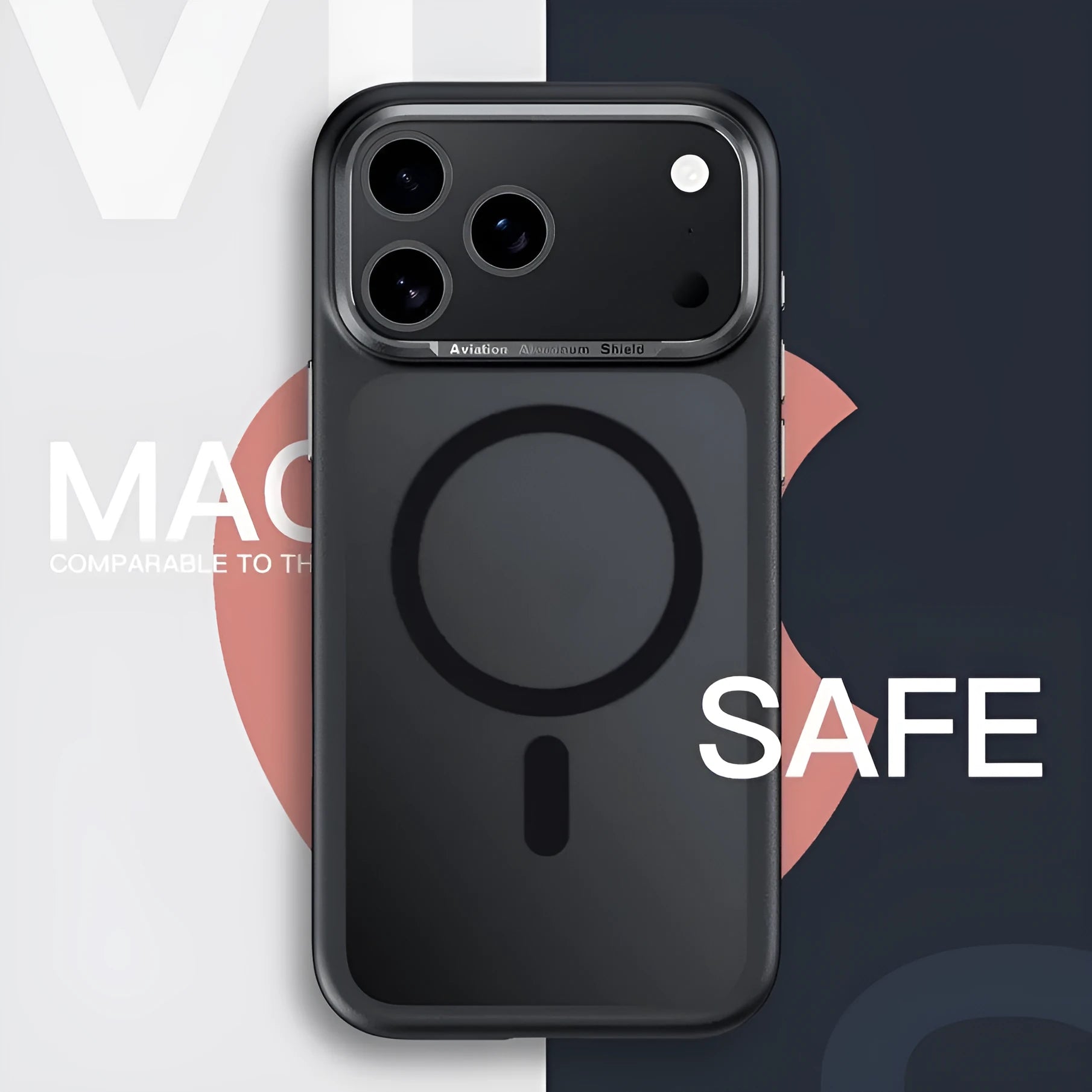 Frosted magnetic protective case for iPhone 17 shown in multiple colour options on a white background.