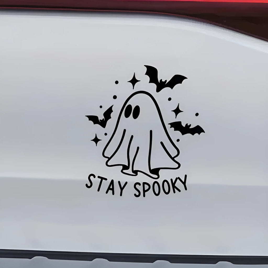 Halloween ghost bat reflective car body sticker 20x18.1cm nine colour options vinyl decal