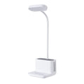 Negative ion air purifier desk lamp with plastic shade, push button switch, LED light, in white or pink