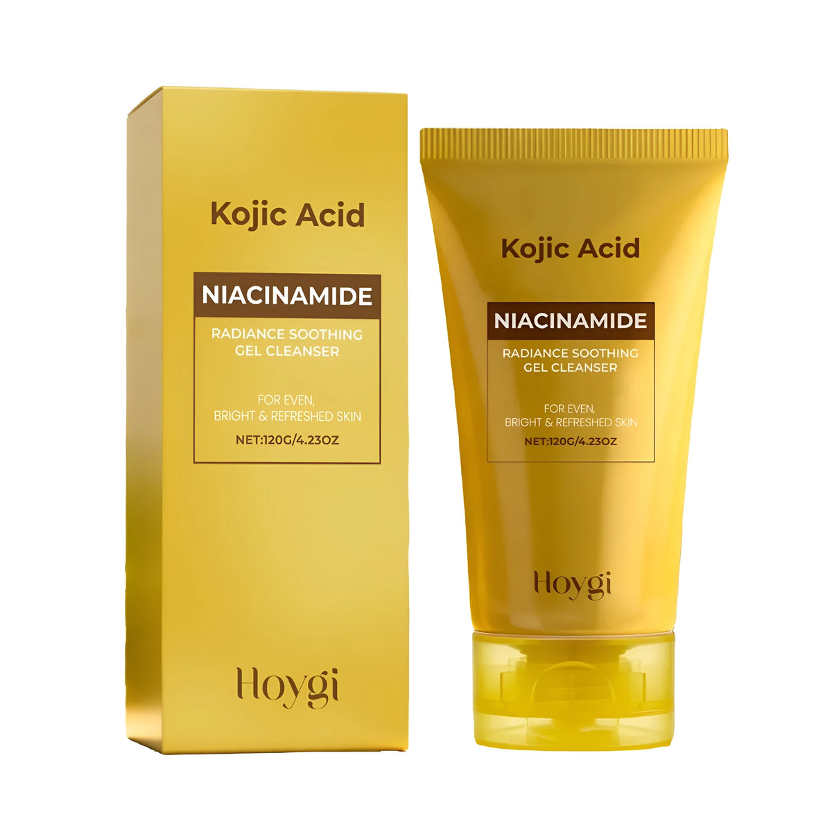 Kojic Acid Nicotinamide Facial Cleanser 120g tube with turmeric and hyaluronic acid