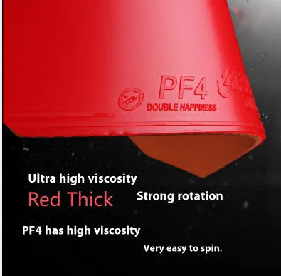Fast Attack Sticky Classic-50 table tennis racket with red or black anti-rubber in thick or medium thick sponge options.