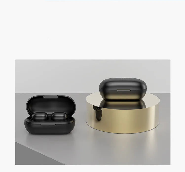 GT1 Pro true wireless black earbuds in earplug style with Bluetooth 5.0