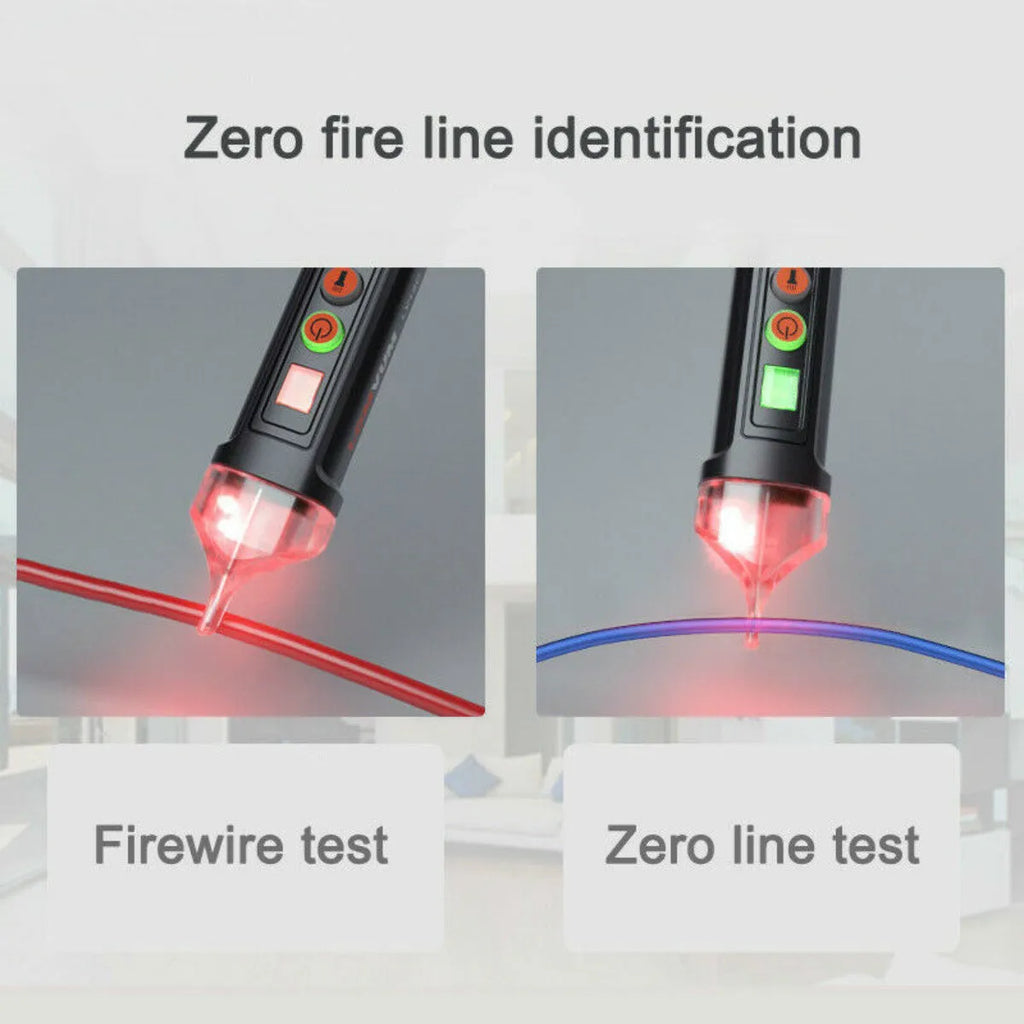 Intelligent checkpoint test pencil with sensor tip and AC 10 colour display for electrical line detection
