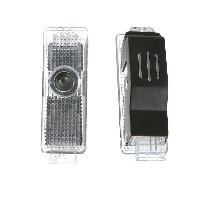 Black LED car door welcome light projector for 12V 24V vehicles