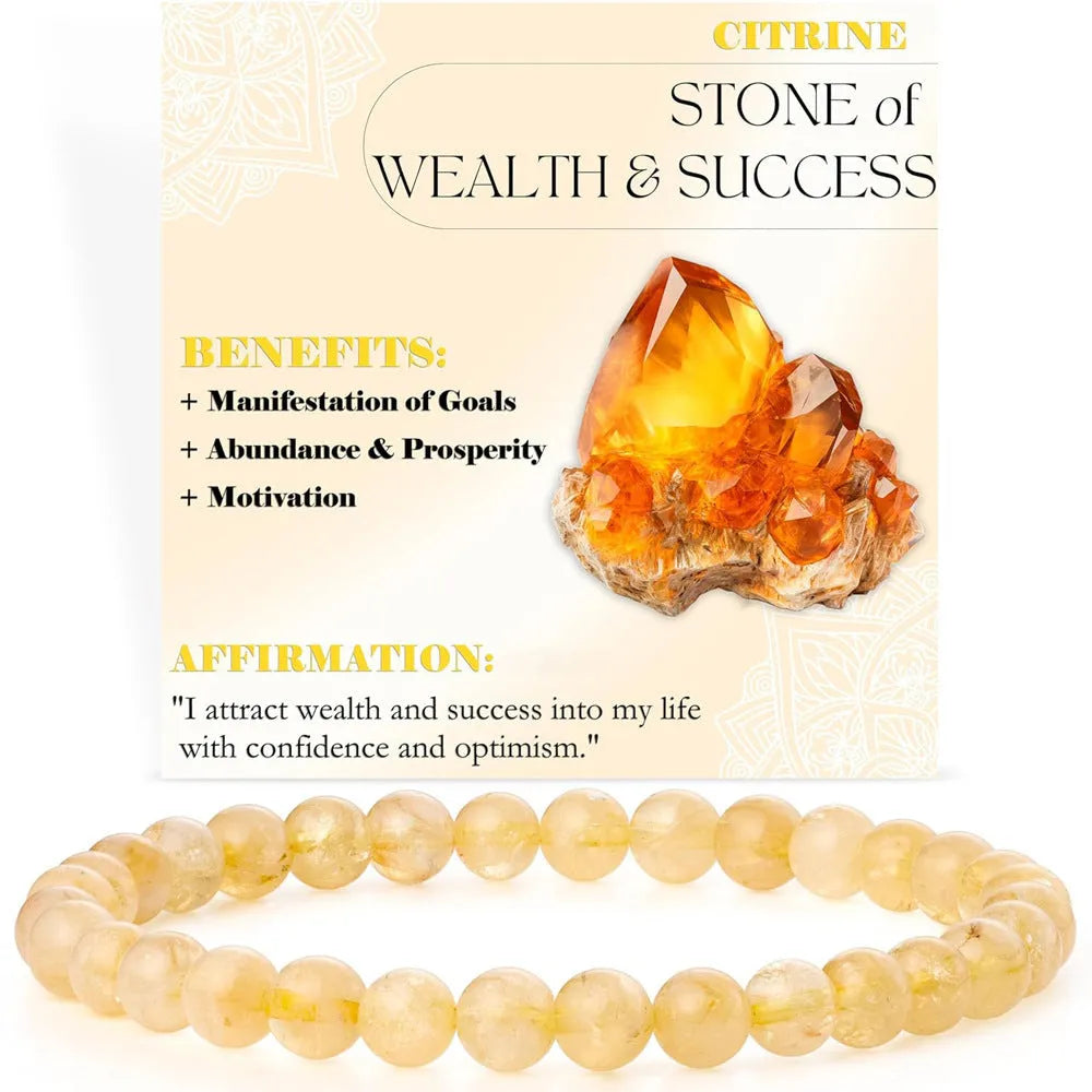 Handmade geometric agate stone bracelet in African pine colour, showing 6mm beads
