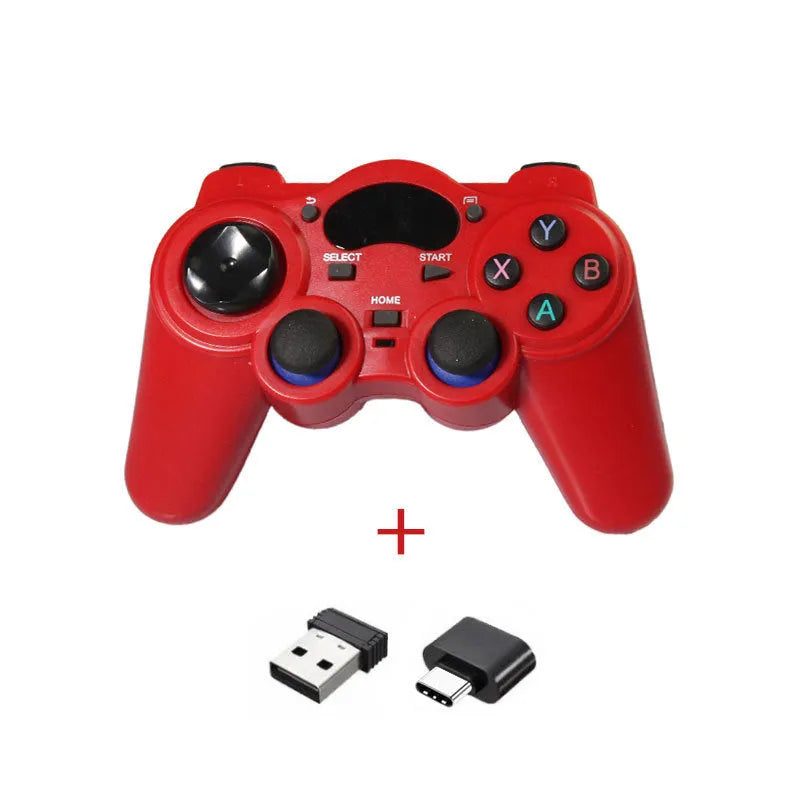 2.4GHz wireless gamepad for smart TV and multi-platform gaming with ergonomic design