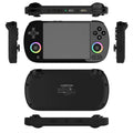 RG40XXH retro handheld game console in black, front view with screen and controls