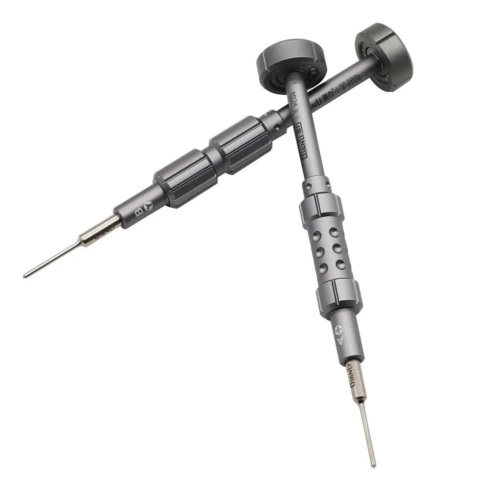 iPhone repair screwdriver with T2 triangle bit and grenade-shaped aviation alloy handle