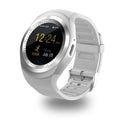 Pedometer Bluetooth card watch with 1.5 inch OLED screen, silicone sporty strap, and Android compatibility